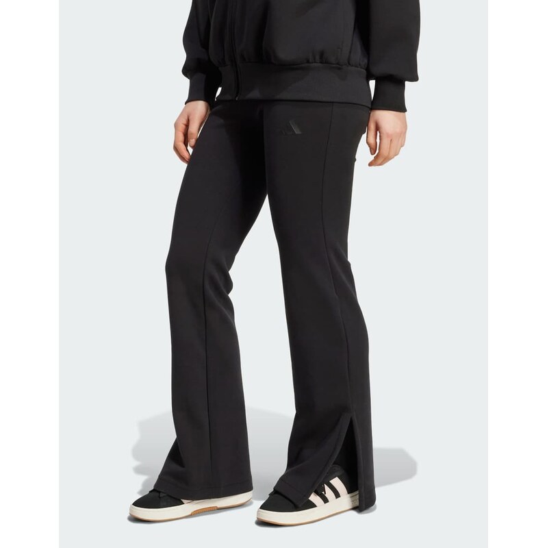 adidas performance Soft lux flared pants in black 115498926