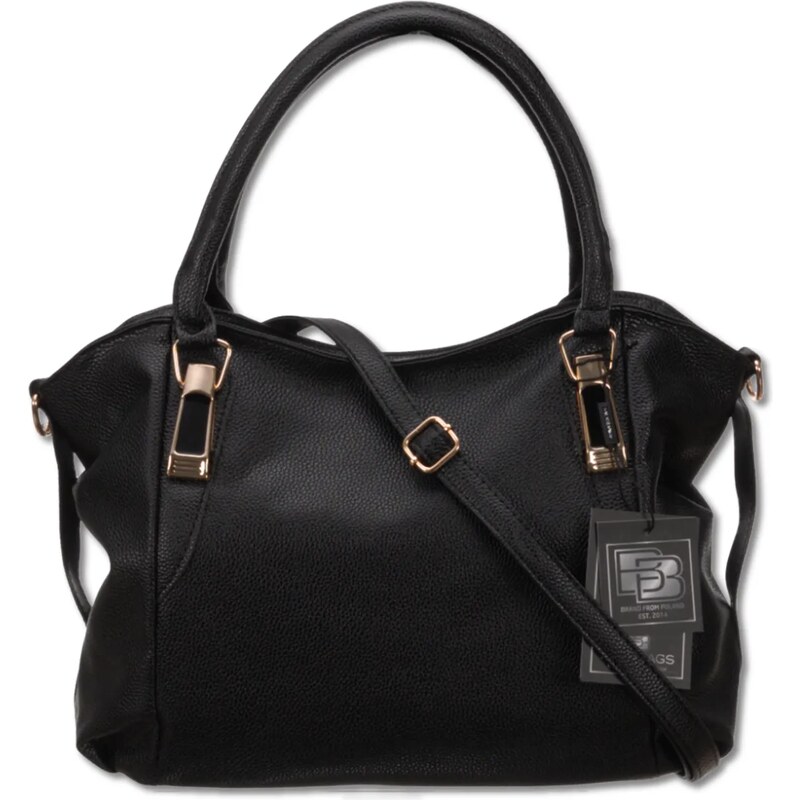 Camerazar Dámská černá shopper taška přes rameno z eko kůže BAD