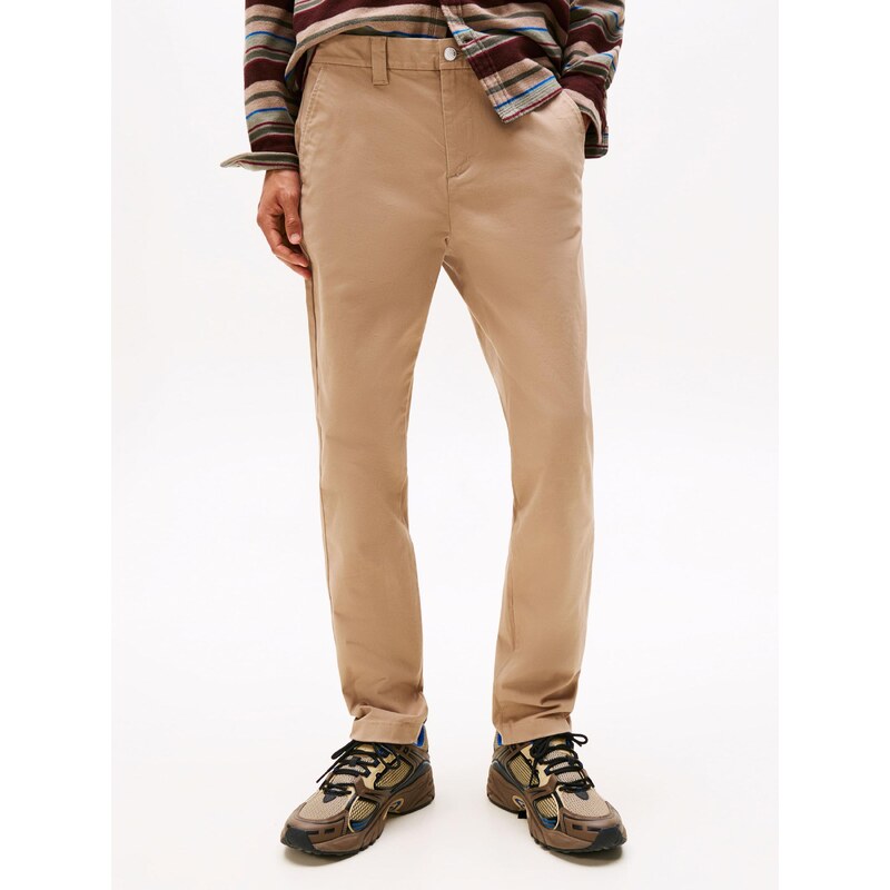 Tommy Jeans Chino kalhoty 'Austin' šedobéžová / khaki