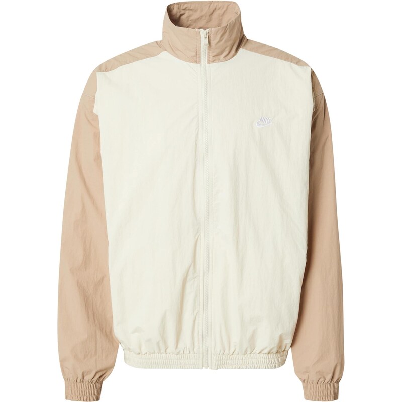 Nike Sportswear Přechodná bunda CLUB slonová kost / khaki