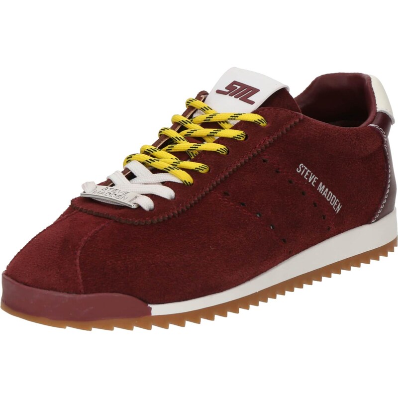 STEVE MADDEN Tenisky Mirage burgundská červeň / bílá