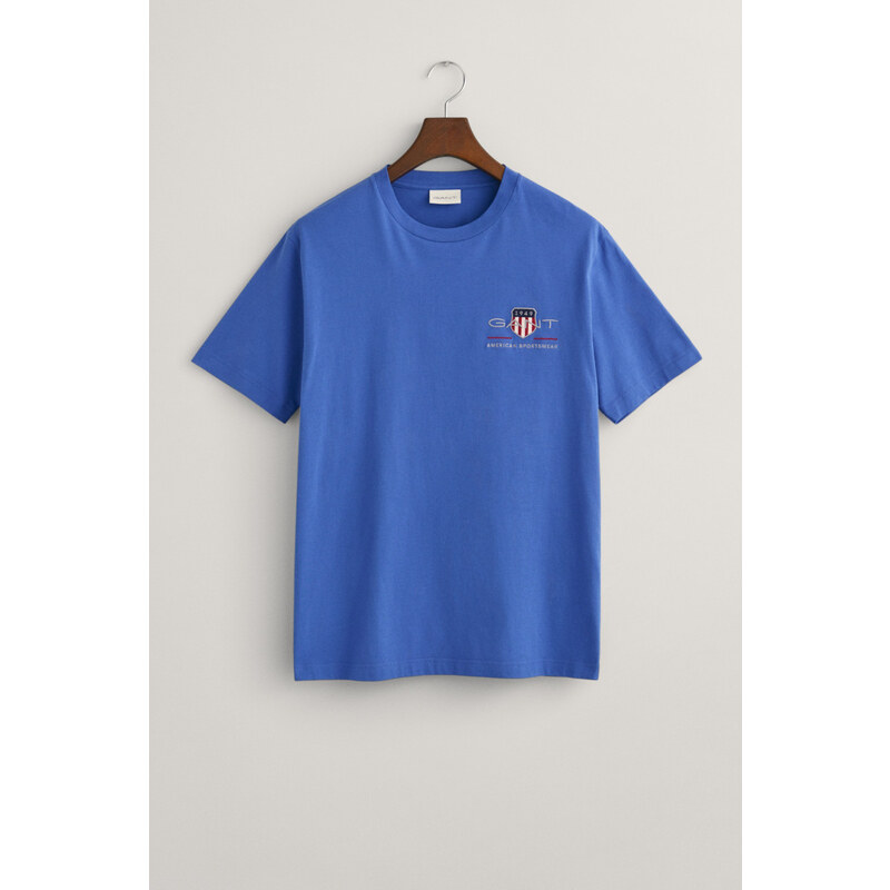 TRIČKO GANT REG ARCHIVE SHIELD EMB SS T-SHIRT RICH BLUE