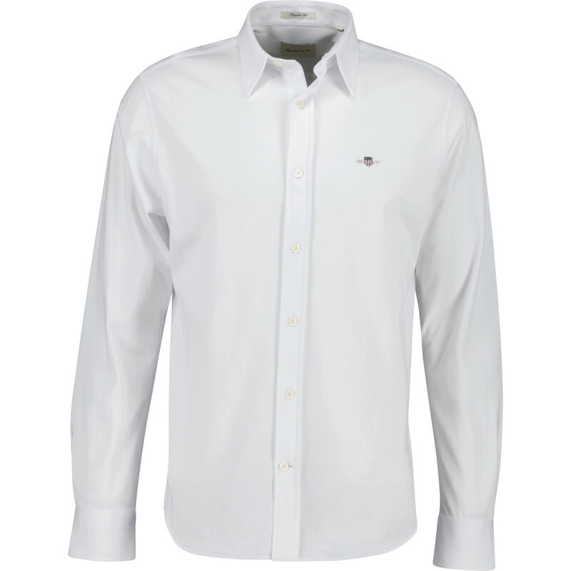 KOŠILE GANT REG JERSEY SHIRT WHITE