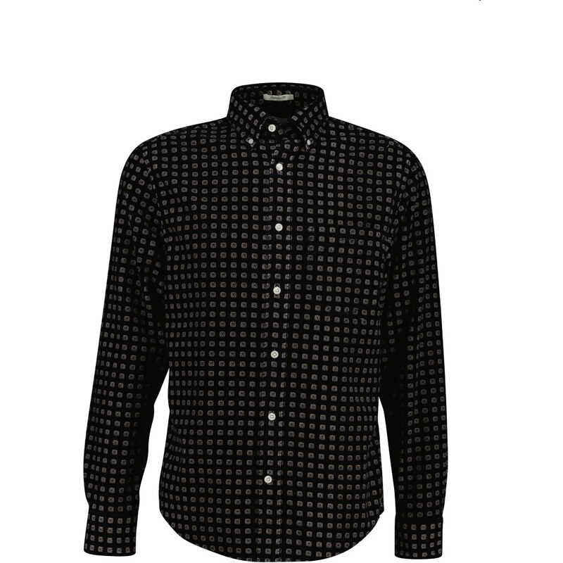 KOŠILE GANT REG AOP PRINT CORDUROY SHIRT EVENING BLUE