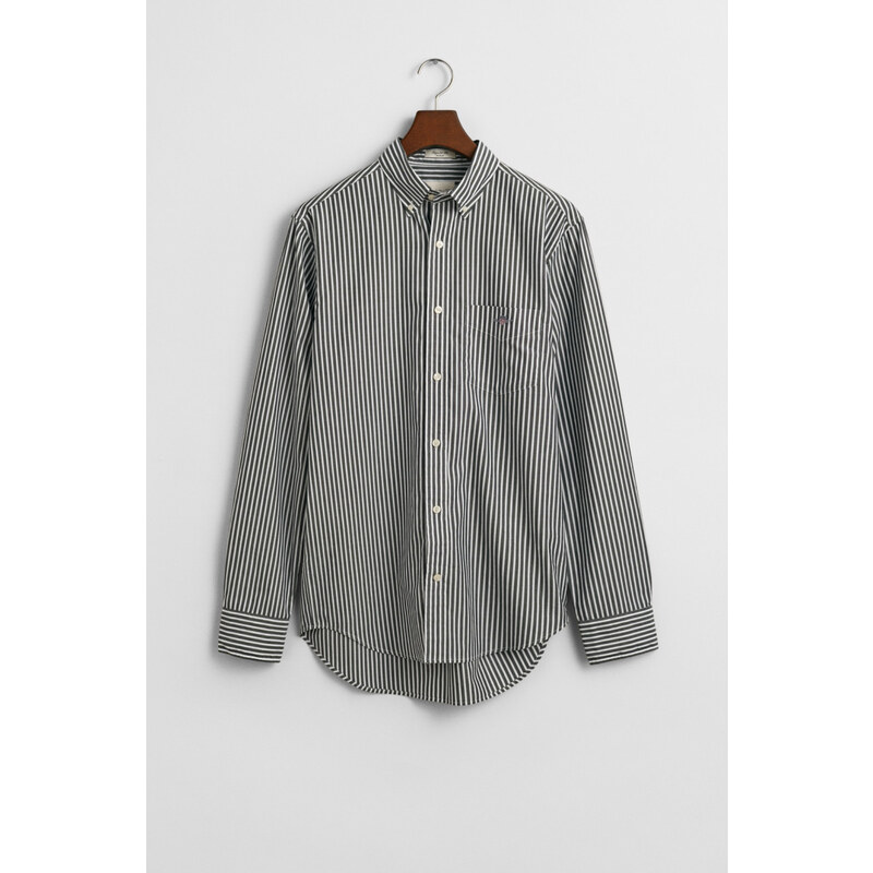 KOŠILE GANT REG CLASSIC POPLIN STRIPE SHIRT BLACK