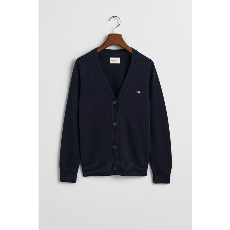 KARDIGÁN GANT CLASSIC COTTON CARDIGAN EVENING BLUE 107792697