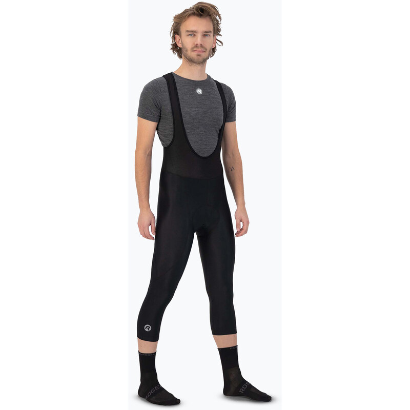 Pánské cyklistické šortky Rogelli Core 3/4 Bib Short black