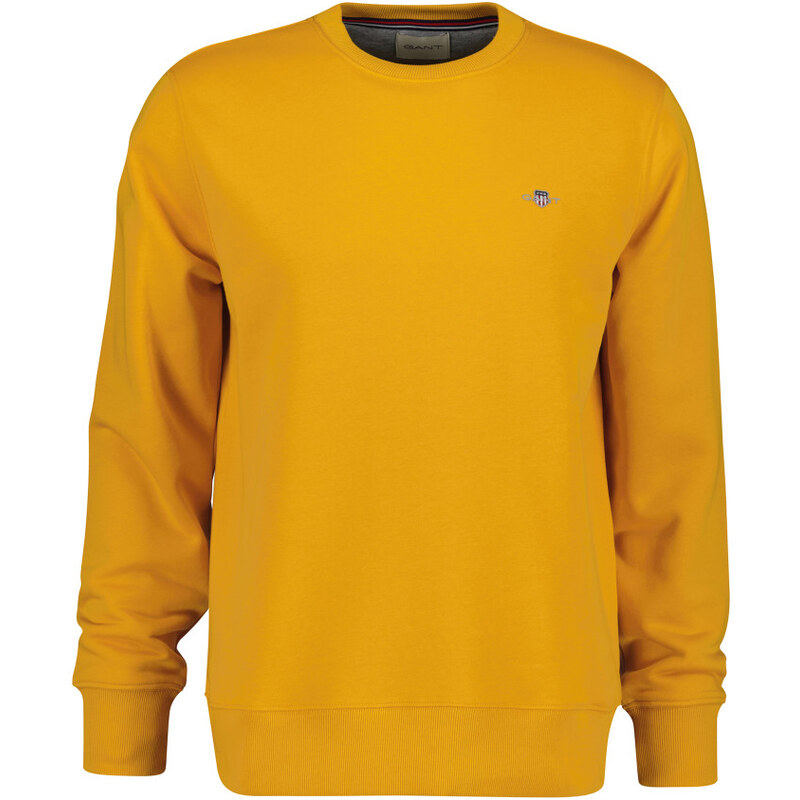 MIKINA GANT REG SHIELD C-NECK SWEAT YELLOW LICHEN