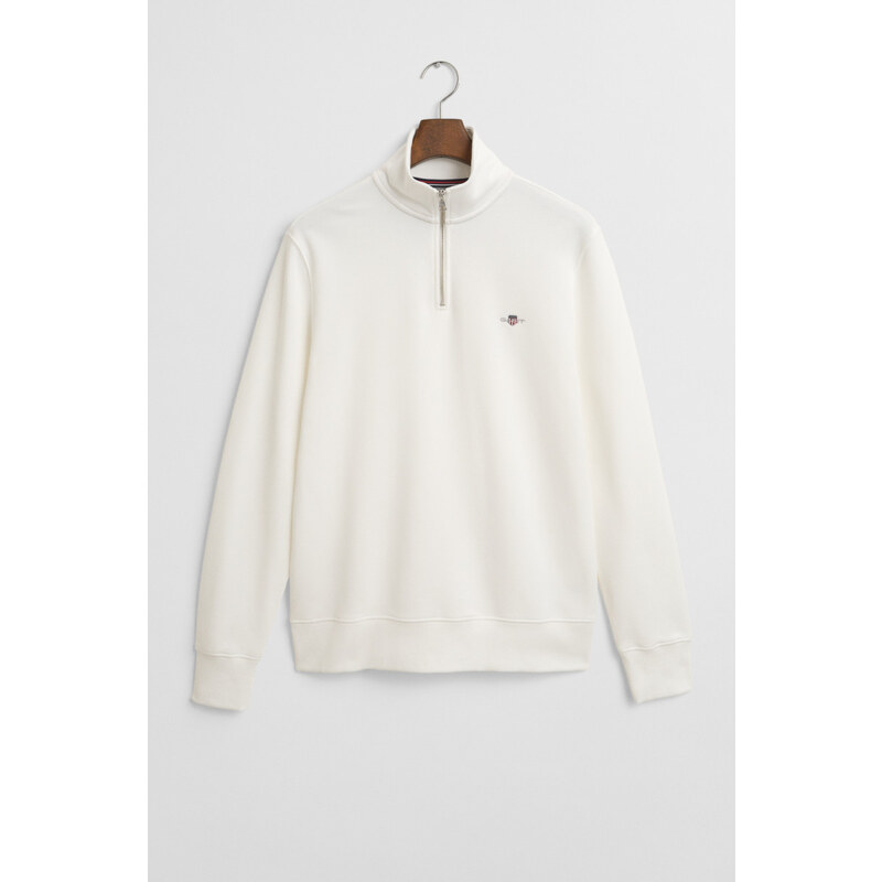 MIKINA GANT REG SHIELD HALF ZIP SWEAT EGGSHELL