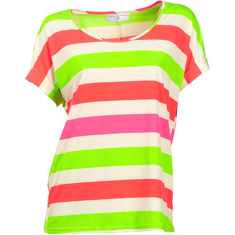 RICK CARDONA RICK CARDONA letní dámské tričko s pruhy, tričko i pro plnoštíhlé , Velikosti normální 34, Značka Rick Cardona, Barva barevná