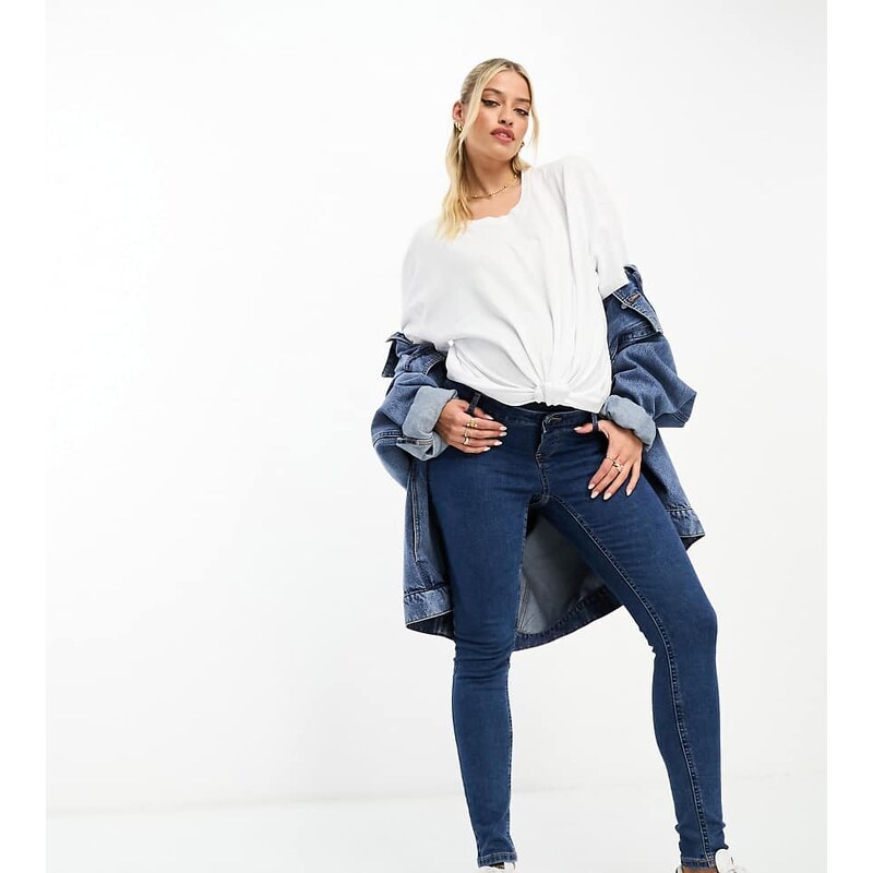 ASOS Maternity ASOS DESIGN Maternity skinny jeans with over bump