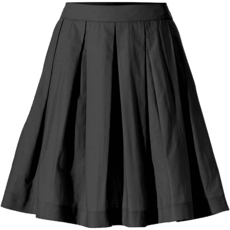 MANDARIN MANDARIN dámská skládaná sukně, sukně v barvě černé