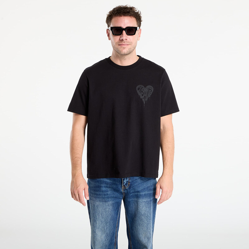 Tričko AllSaints Poster Graphic Boyfriend T-Shirt Black XS 107805934