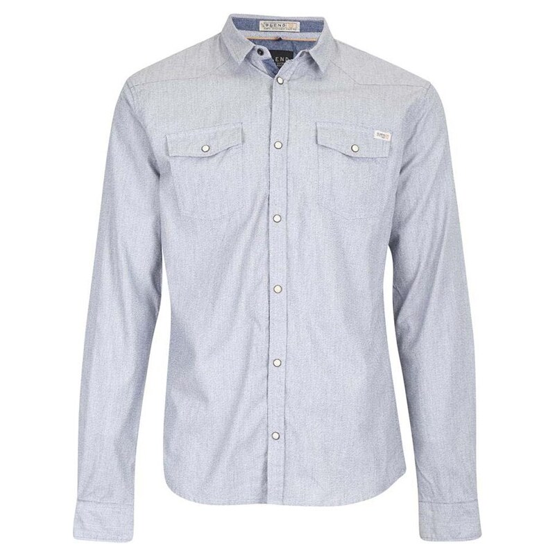 košile BLEND - Long sleeved shirt Castlerock grey (75003)