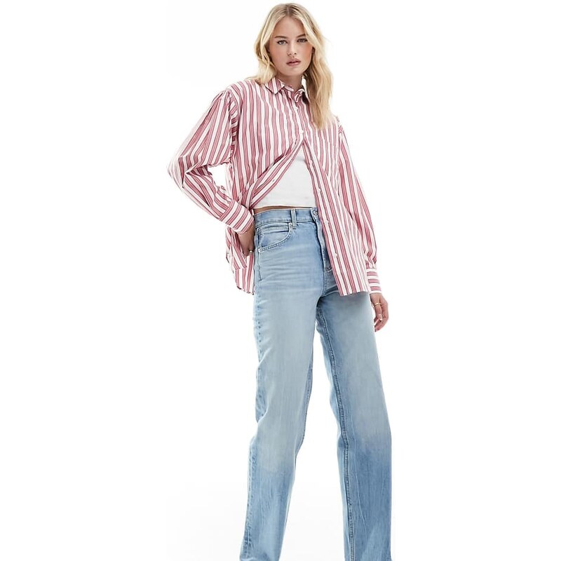 ASOS Tall ASOS DESIGN Tall comfort stretch straight leg jean in light 100081212