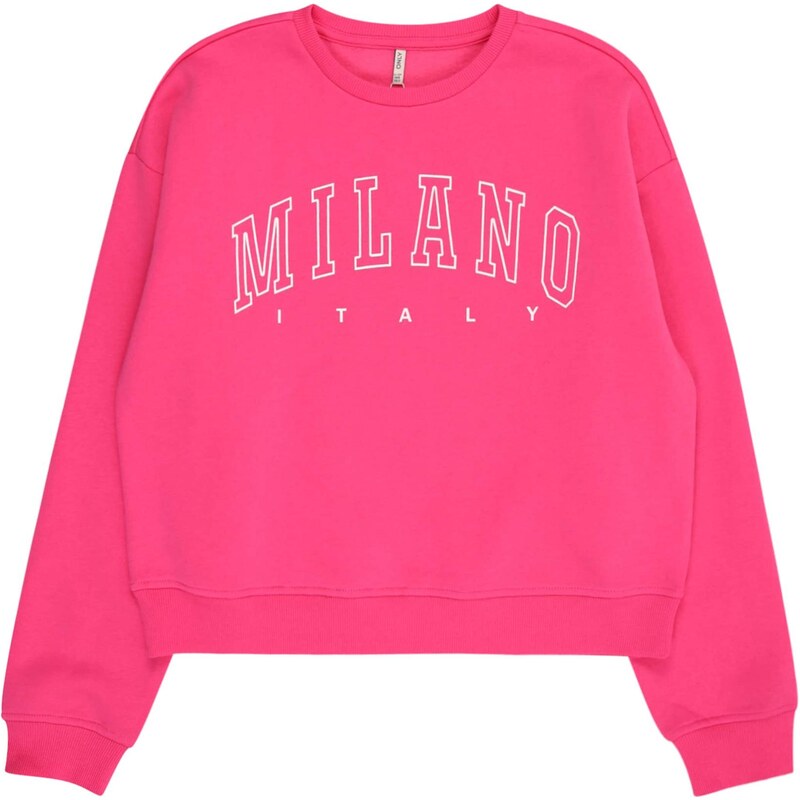 ONLY GIRLS Mikina magenta / bílá