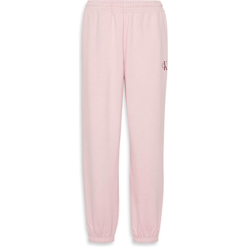 Calvin Klein Jeans Kalhoty pink / růžová / vínově červená