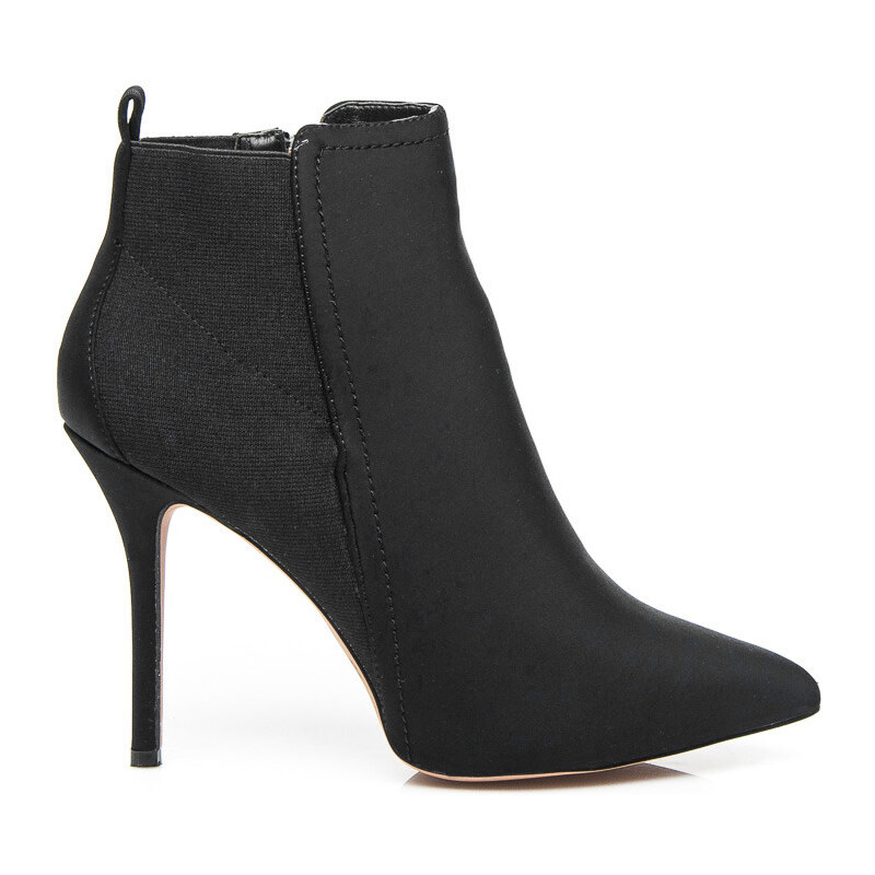 BELLE WOMEN Dámské sexy černé kotníčkové boty, vel. 38