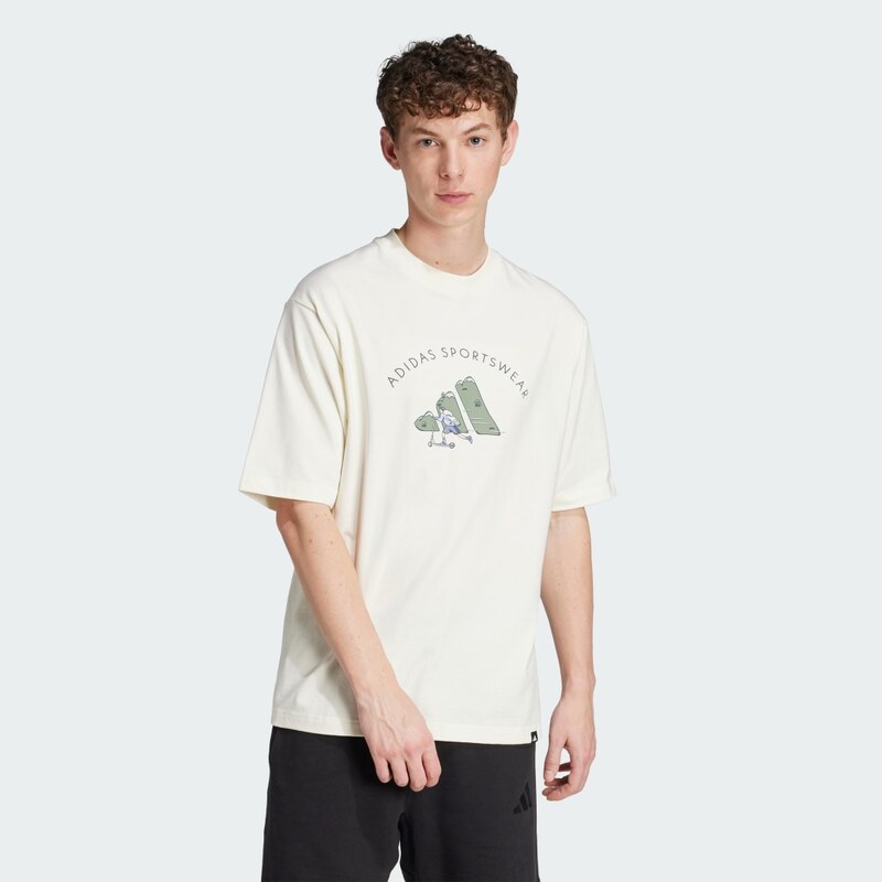 Adidas Tričko Codes Doodle Scooter Graphic