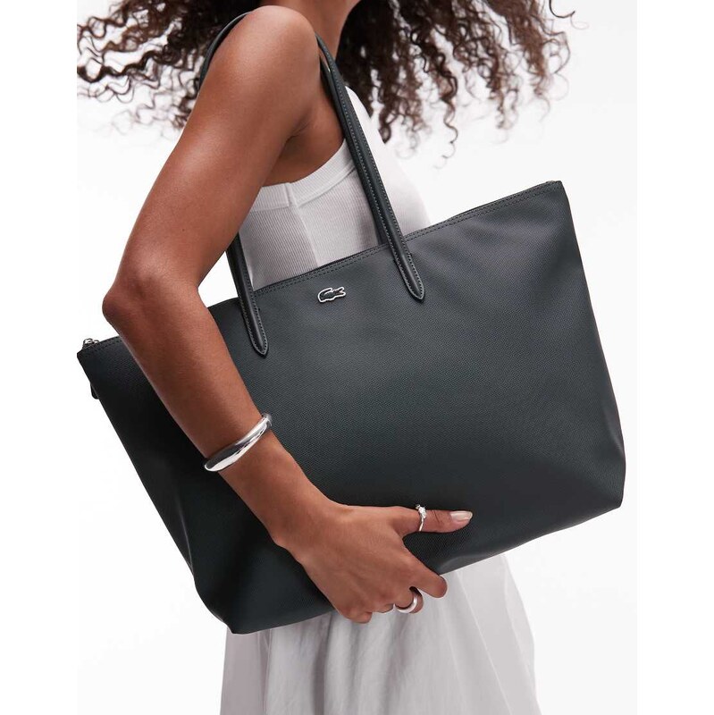 Lacoste large shopper bag in green