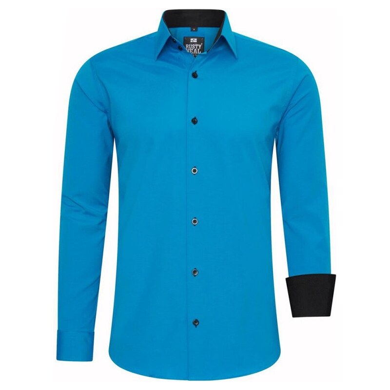 RUSTY NEAL košile pánská R-44 dlouhý rukáv slim fit