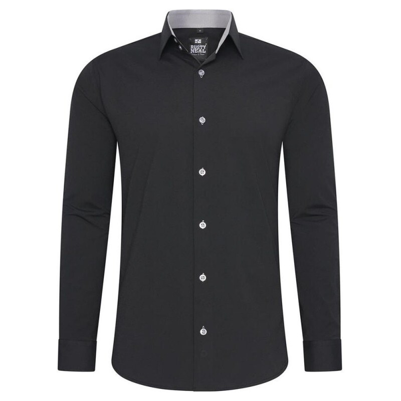 RUSTY NEAL košile pánská R-44 dlouhý rukáv slim fit