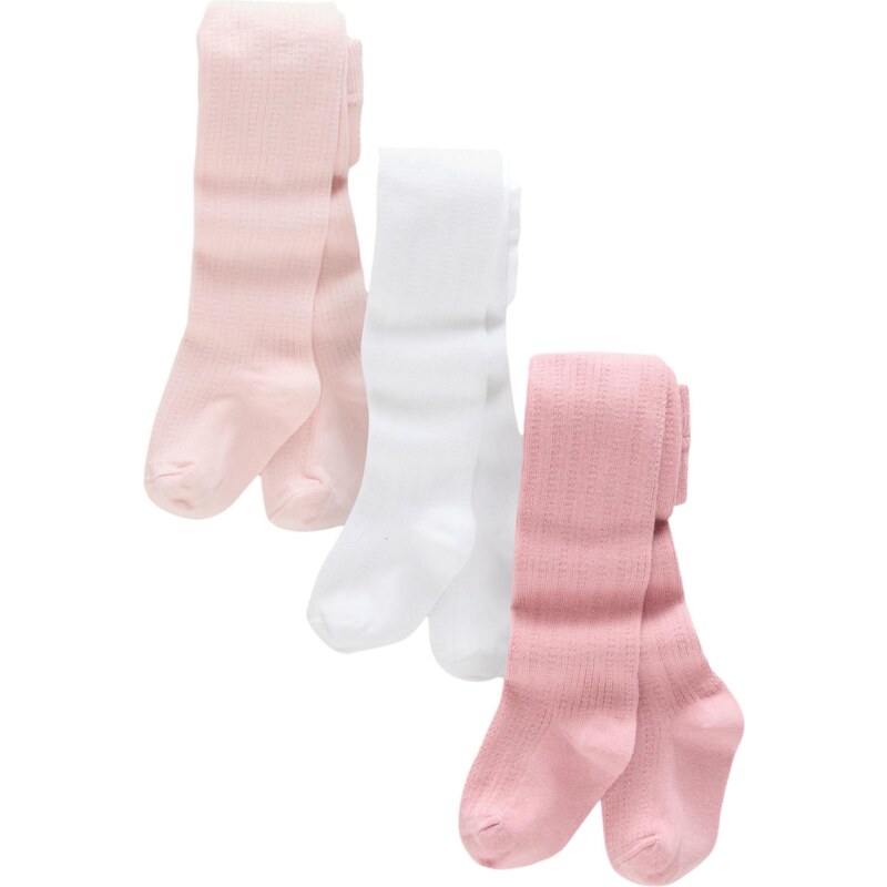 Next Punčocháče pink / růžová / bílá