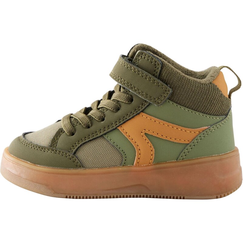 Next Tenisky zelená / khaki / tmavě oranžová