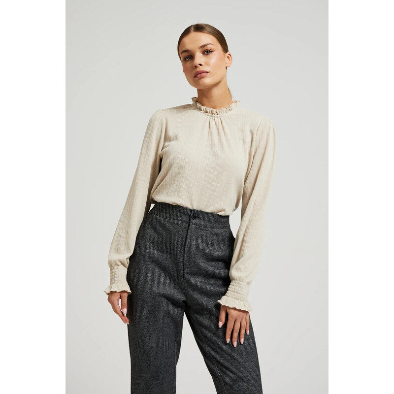 Marisse Womens Blouse Z-Ts-4515 L.Beige 107819962