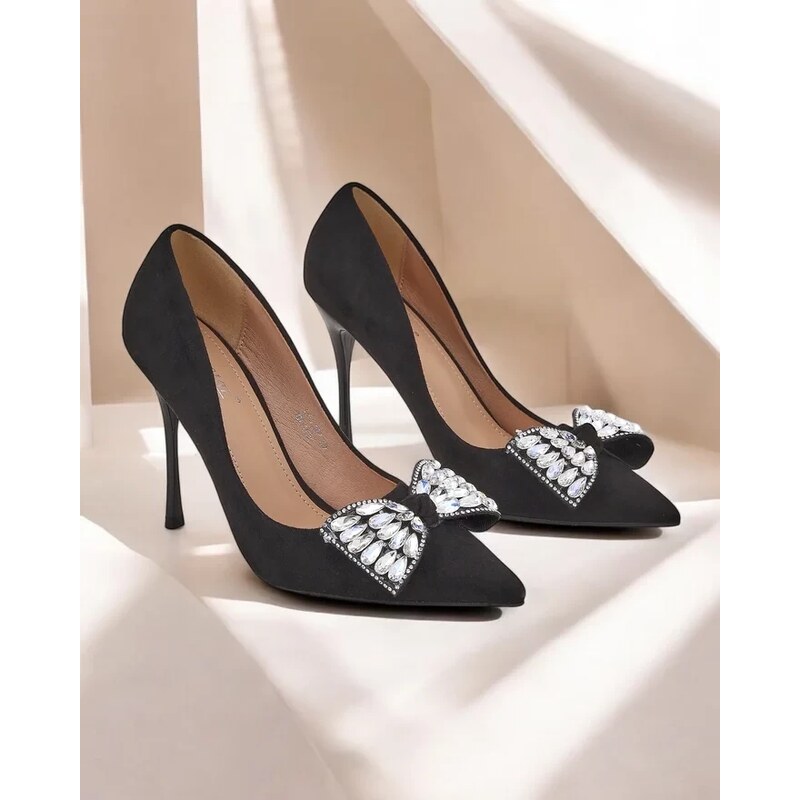 Resti Womens high-heeled shoes with a bow Cocarte