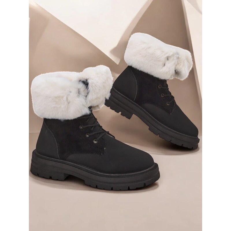 Resti Womens fur-lined ankle boots Nasaha