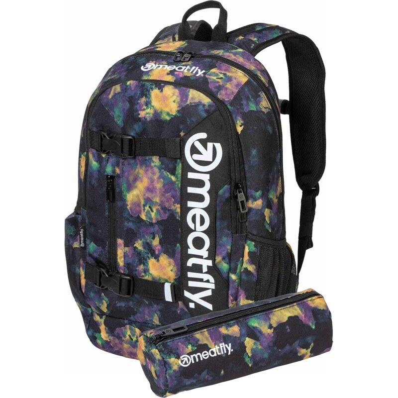 Meatfly batoh Basejumper Dark Aquarel 22 L + PENÁL ZDARMA 108232130
