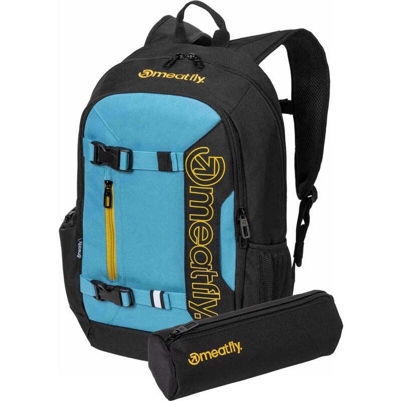 Meatfly batoh Basejumper Sky Blue / Yellow 22 L + PENÁL ZDARMA