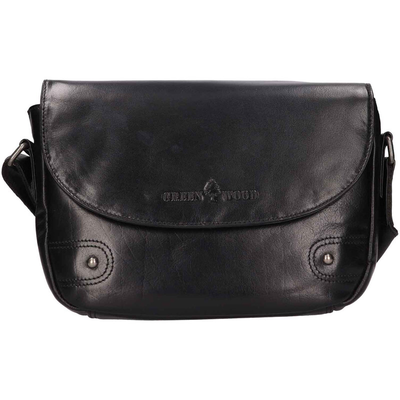 Dámská kožená crossbody kabelka Greenwood Nora - černá 107828003
