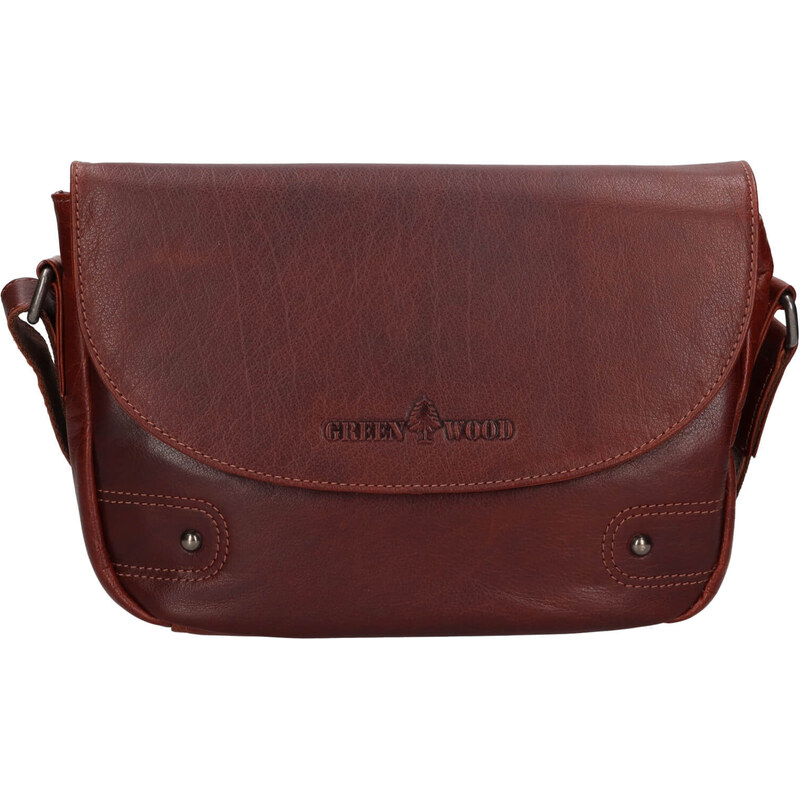 Dámská kožená crossbody kabelka Greenwood Nora - hnědá 107828005