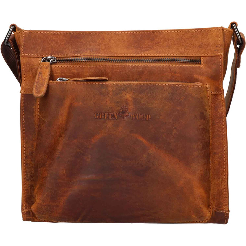 Dámská kožená crossbody kabelka Greenwood Stefani - světle hnědá 107828007