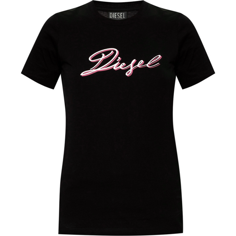 DIESEL Written Logo Black tričko
