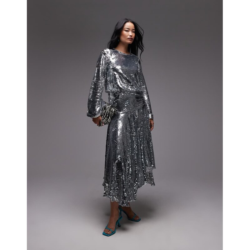 ASOS DESIGN ASOS ARCHIVE allover sequin embellished long sleeve