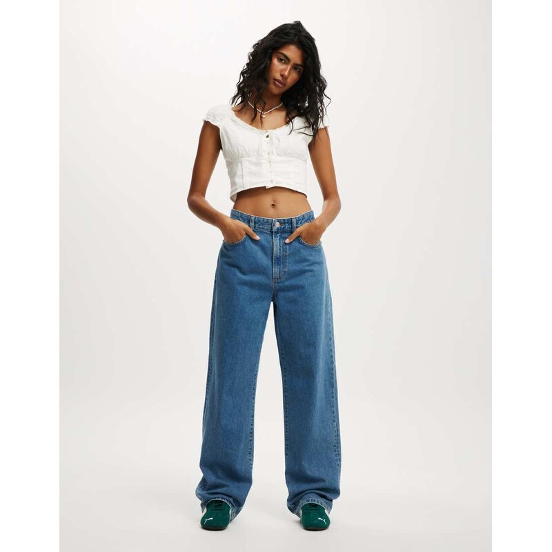 Cotton On 91 straight jean in blue - MBLUE