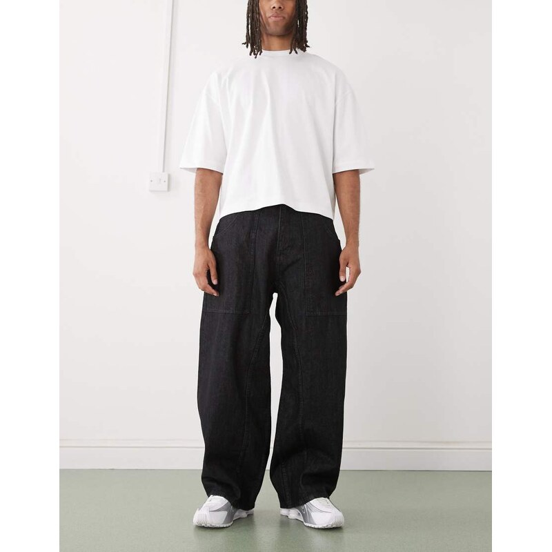 Cheap Monday Dunno super baggy skater jeans in black rinse