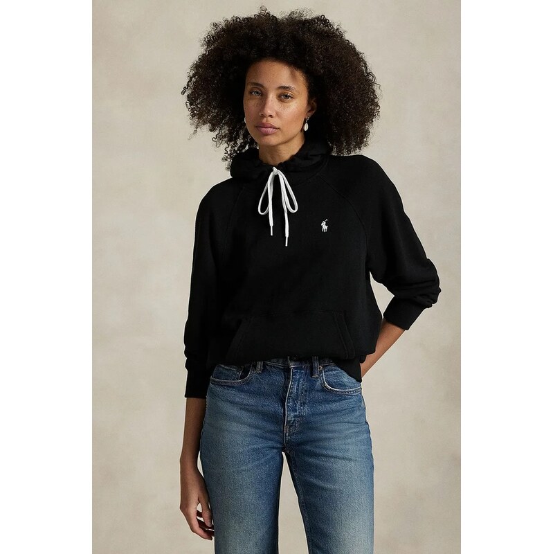 Polo Ralph Lauren mikina s kapucí dámská s bavlnou