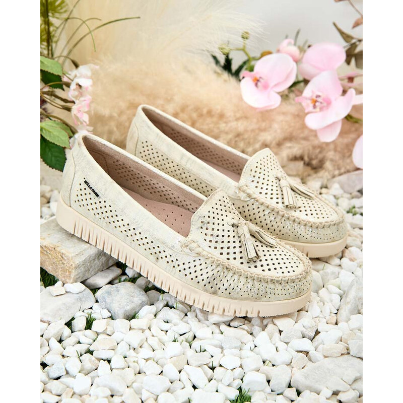 Resti Womens openwork moccasins Molaffa 107853646