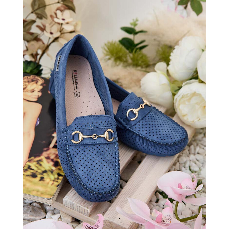 Resti Womens openwork moccasins Mill 107853665
