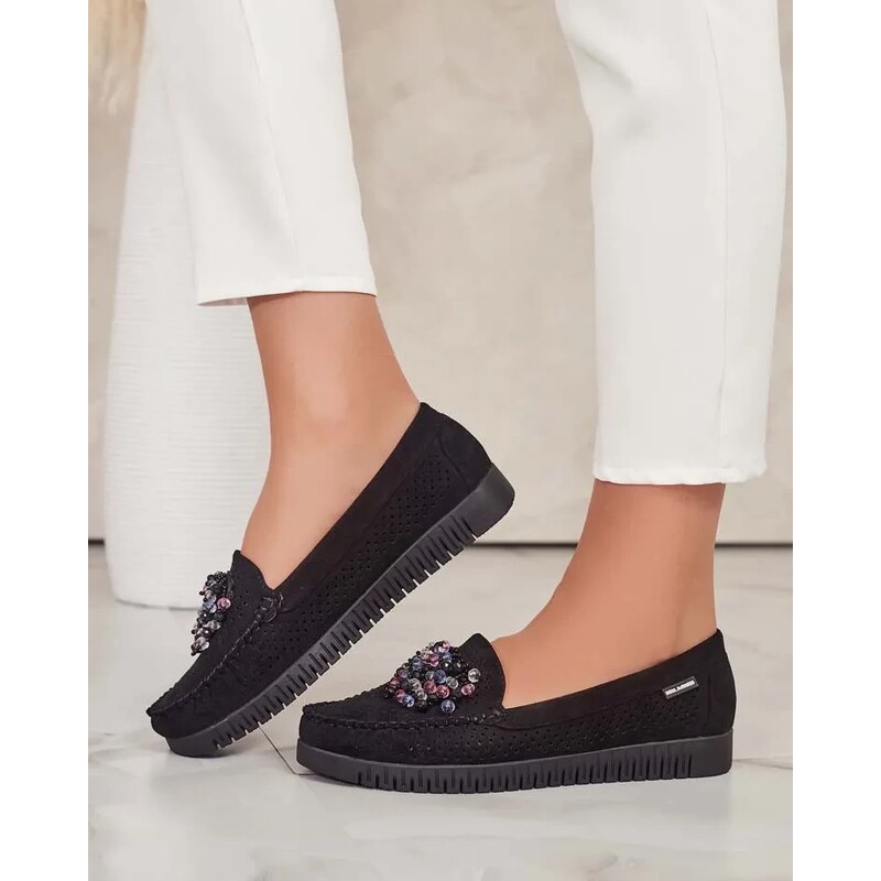 Resti Womens beaded openwork moccasins Namis 107853712