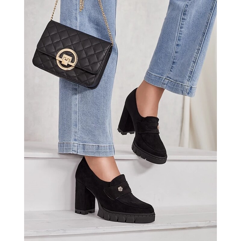 Resti Womens high stiletto moccasins Nerio