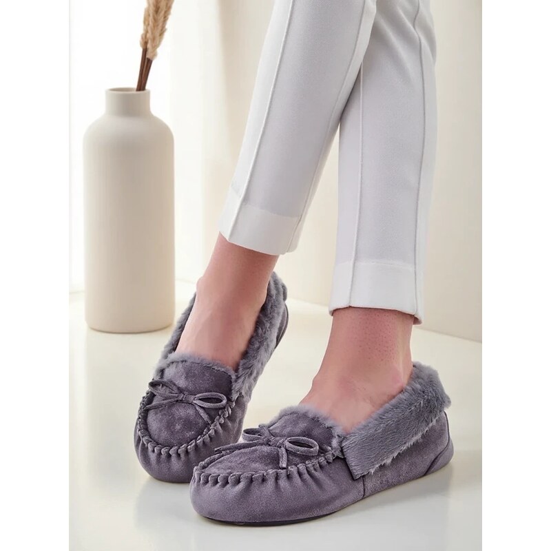 Resti Womens moccasins with fur Ahtikes