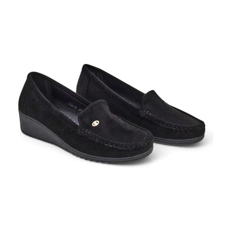 Resti Womens moccasins on a low wedge Lepolt