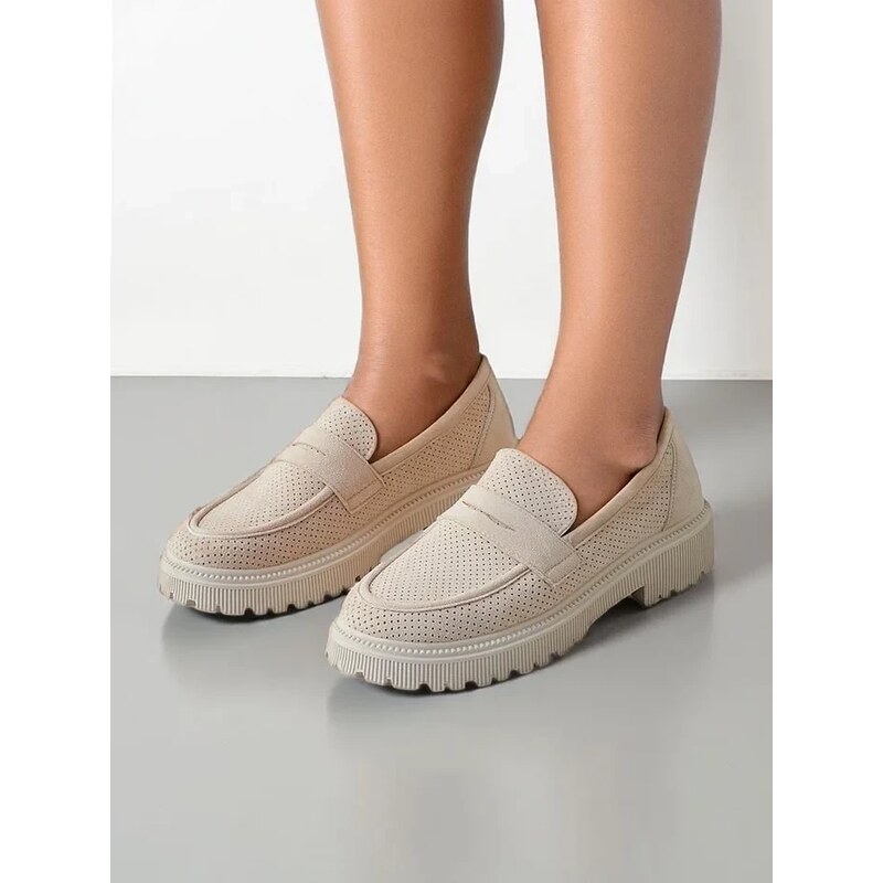 Resti Womens eco suede moccasins Dunes