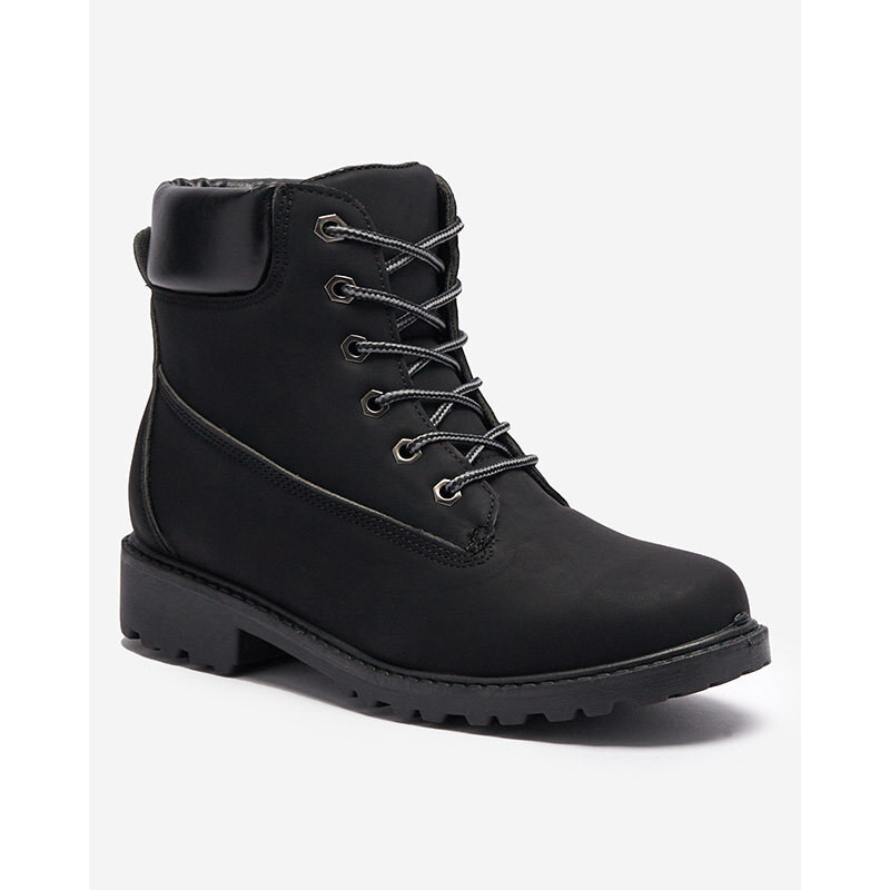 Resti Womens insulated trapper boots in black Fanhet- Footwear