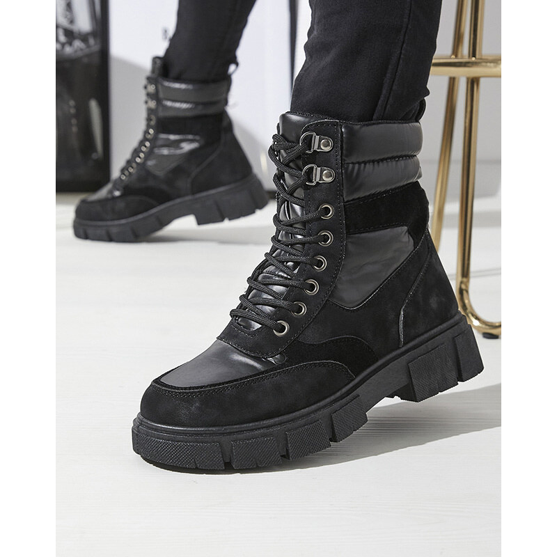 Resti Black womens insulated trapper boots Kasemi- Footwear